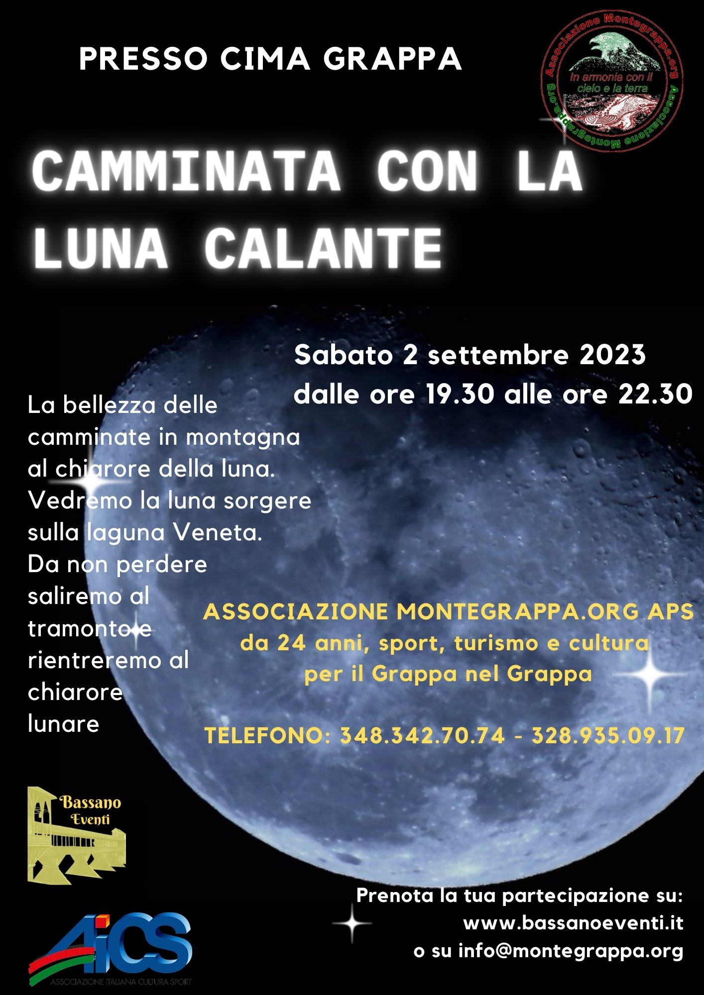 Luna calante in Grappa
