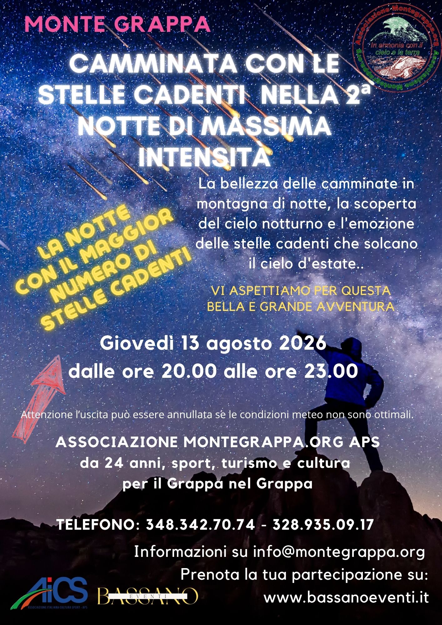 Stelle cadenti in Grappa